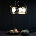 Ideal Lux Pendant luminaire AUDI-10 SP5, 5 flames, E27, 60W, transparent