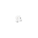 Ideal Lux Wand- en plafondarmatuur GEKO PL3 D40 3-vlams E27 IP20, chroom 