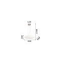 Ideal Lux Pendelarmatuur GLORY SP5 D60 5-vlams E27 IP20, wit 