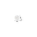 Ideal Lux Wand- en plafondarmatuur GLORY PL3 D50 3-vlams E27 IP20, wit 