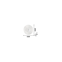 Ideal Lux Wand- en plafondarmatuur GLORY PL5 D60 5-vlams E27 IP20, wit 