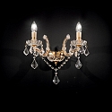 Ideal Lux Wall luminaire FLORIAN AP2, 2 flames, E14, gold