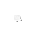 Ideal Lux Wand- en plafondarmatuur CELINE PL3 3-vlams E27 IP20, wit 