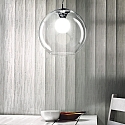 Ideal Lux Pendant luminaire NEMO CLEAR SP1 D30, E27, Ø 30cm, transparent