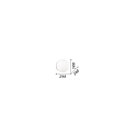 Ideal Lux Wall luminaire MAPA BIANCO AP1 D30, E27, � 30cm, white