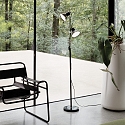 Floor lamp POLLY PT2, 2 flames, E27, silver