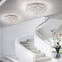 Ideal Lux Ceiling luminaire KING PL9, 9 flames, G9, 40W, chrome