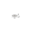 Ideal Lux Ceiling luminaire KING PL9, 9 flames, G9, 40W, gold