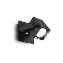 Wand- en plafondarmatuur MOUSE 1-vlams, draaibaar, roteerbaar GU10 IP20, zwart
