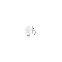 Ideal Lux Tafelarmatuur PRATO TL1 BIG E27 IP20, wit 