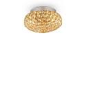 Plafondarmatuur KING PL3 3-vlams G9 IP20, goud