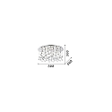 Plafondarmatuur MOONLIGHT PL15 15-vlams G9 IP20