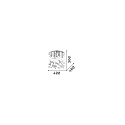 Ideal Lux Plafondarmatuur MOONLIGHT PL8 8-vlams G9 IP20, goud