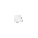 Ideal Lux Ceiling luminaire OCEAN PL3, 3 flames, E27, transparent