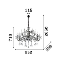 Kroonluchter COLOSSAL SP15 15-vlams E14 IP20