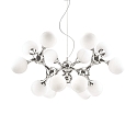 Pendelarmatuur NODI BIANCO SP15 15-vlams E14 IP20, chroom