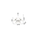 Ideal Lux Pendant luminaire NODI BIANCO SP15, 15 flames, E14, chromee
