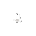 Pendant luminaire PASHA SP6, 6 flames, E14