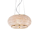 Pendelarmatuur PASHA SP6 6-vlams E14 IP20, goud