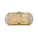 Wandarmatuur PASHA AP3 3-vlams G9 IP20, goud