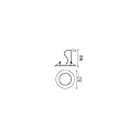 Ideal Lux Inbouwarmatuur SWING draaibaar GU10 IP20, gepolijst