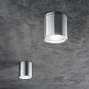 Ideal Lux Plafondarmatuur voor buiten GUN PL1 cilindrisch, opbouwversie GU10 IP44, aluminium dimbaar