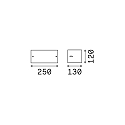 Ideal Lux Wall luminaire REX-2 AP1, E27, anthracite