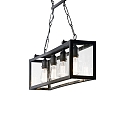 Pendant luminaire IGOR SP4, 4 flames, E27, black