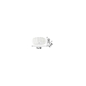 Ideal Lux Plafondarmatuur OVALINO PL8 8-vlams E27 IP20, wit 