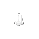 Ideal Lux Pendelarmatuur ULISSE PL3 D52, 3-vlams E27 IP20, wit