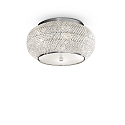 Plafondarmatuur PASHA PL6 6-vlams E14 IP20, chroom 