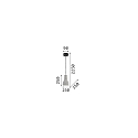 Ideal Lux Pendelarmatuur OIL-1 SP1 E27 IP20, grijs