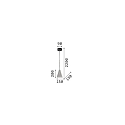 Ideal Lux Pendelarmatuur OIL-2 SP1 E27 IP20, grijs
