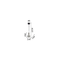 Ideal Lux Pendelarmatuur OIL-3 SP1 E27 IP20, grijs