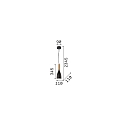 Pendelarmatuur MANHATTAN SP1 E14 IP20, wit