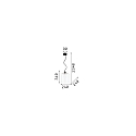 Ideal Lux Pendelarmatuur BISTRO SP1 SQUARE E27 IP20, transparant