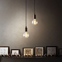 Ideal Lux Pendelarmatuur EDISON SP1 E27 IP20, zwart