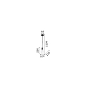Ideal Lux Pendelarmatuur EDISON SP1 E27 IP20, zwart