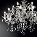 Ideal Lux Chandelier COLOSSAL SP15, 15 flames, E14, transparent
