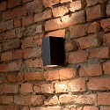 Ideal Lux Wandarmatuur voor buitenshuis UP AP2 2-vlams G9 IP44, zwart
