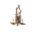 Wandarmatuur CHALET AP2 2-vlams E14 IP20, beige