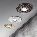 Ideal Lux Recssed light for ceilings POLKA, with plaster-decoration, IP20, GU10 max. 50W, matt white