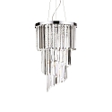 Pendelarmatuur CARLTON 8-vlams E14 IP20, chroom