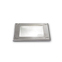 Vloerinbouwarmatuur PARK PT1 SQUARE G9 IP65, aluminium