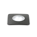 Vloerinbouwarmatuur GRAVITY PT SQUARE SMALL / 90MM stijf, vierkant, begaanbaar GU10 IP67, zwart dimbaar