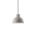 Pendelarmatuur OIL-5 E27 IP20, zwart, betongrijs