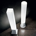Ideal Lux Outdoor floor luminaire EDO OUTDOOR ROUND, IP44, height 80cm, GX53 max. 15W, white