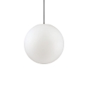Pendelarmatuur voor buiten SOLE � 40CM baalvormig E27 IP44, opaalwit dimbaar