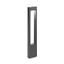 Outdoor floor luminaire VEGA, height 80cm, G9, aluminium / tempered glass, anthracite