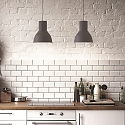 Ideal Lux Pendelarmatuur BREEZE SMALL instelbaar E27 IP20, zwart mat, wit